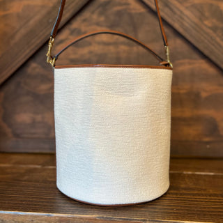 CELINE Bucket 16 Brown Canvas Bag