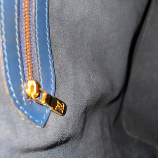 LOUIS VUITTON Lussac Shoulder Bag in Toledo Blue Epi Leather