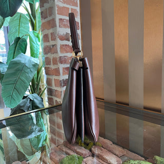 FENDI Peekaboo Iseeu Soft Large Dark Brown Leather Tote