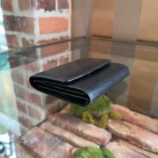 LOUIS VUITTON Elise Black Epi Leather Wallet
