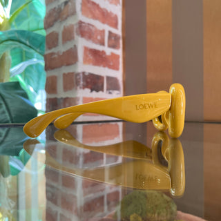 LOEWE LW40099I Yellow Acetate Geometrical Sunglasses