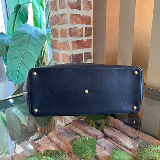 CHANEL Black Quilted Caviar Leather Charm Tote Bag ADI1187