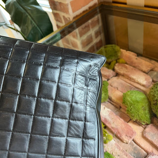 CHANEL Black Lambskin Chocolate Bar Vintage Tote Bag