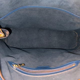 LOUIS VUITTON Lussac Shoulder Bag in Toledo Blue Epi Leather