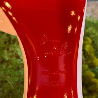 CHRISTIAN LOUBOUTIN Iriza 100 Patent Leather Pink Pumps SZ 39.5 (US 9.5)