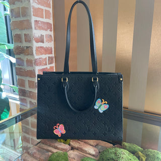 LOUIS VUITTON OnTheGo MM Yayoi Black Empriente