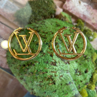 LOUIS VUITTON Louise Hoop GM Earrings