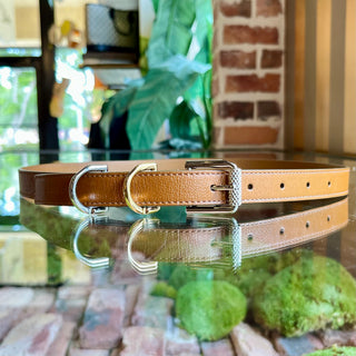 GIVENCHY Brown Leather Belt SZ75