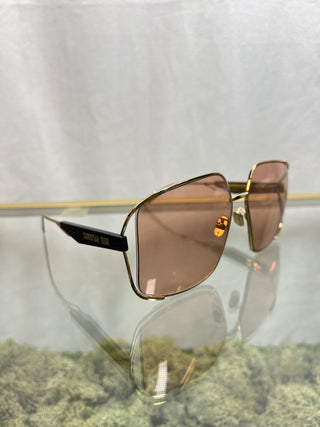 DIOR Archidior S1U Champagne Metal Sunglasses TS3650