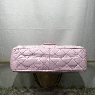 CHANEL Reissue Flap Bag 2.55 225 Pink Calfskin Quilted Shoulder Bag