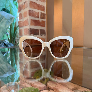 GUCCI GG0808S 002 Cat3 Cream Acetate Oversized Sunglasses