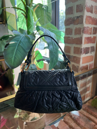 FENDI Black Puffer Small Lock Bag