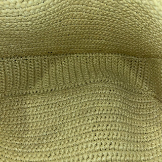 VALENTINO Superstar Beige Raffia Shopping Tote Bag
