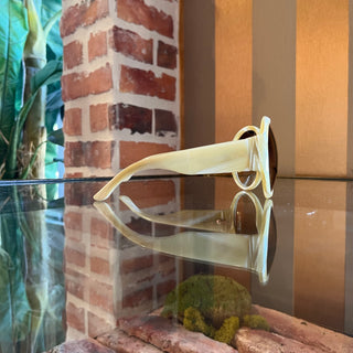 GUCCI GG 2927/S/STRASS Beige Acetate Round Sunglasses