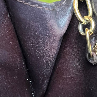 LOUIS VUITTON Amarante Vernis Burgundy Patent Leather Key Pouch
