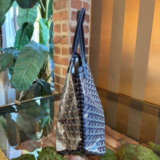 GOYARD Navy Goyardine Canvas Saint-Louis PM