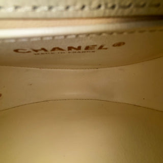 CHANEL White Caviar Messenger Bag