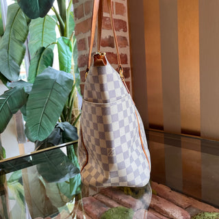 LOUIS VUITTON Totally MM Damier Azur Canvas Tote