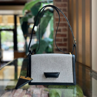 LOEWE Barcelona Shoulder Bag Vintage Canvas Shoulder Bag