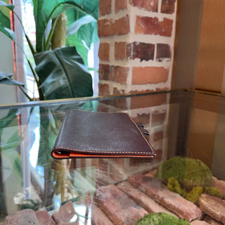 HERMES Continental Chocolate Swift Leather Wallet