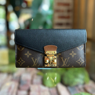 LOUIS VUITTON Pallas Monogram Noir Canvas Wallet