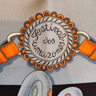 HERMES Festival Des Amazones Silk Scarf