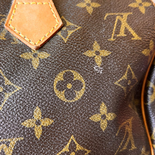 LOUIS VUITTON Speedy 30 Brown Monogram Canvas Satchel
