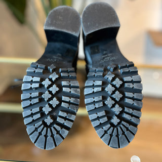 JIMMY CHOO Cruz 65 leather combat boot SZ 40