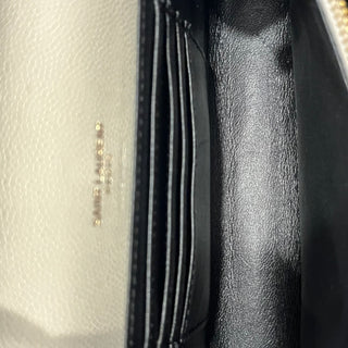 SAINT LAURENT Kate Crema Soft Grain De Poudre Belt Bag
