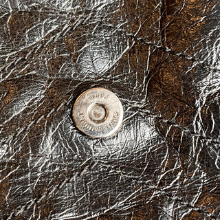 SAINT LAURENT Niki Medium Crackled Calfskin Shoulder Bag