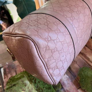 GUCCI Boston Joy Medium Winter Rose Guccissima Satchel