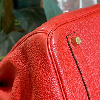 HERMES Birkin 35 Rouge Casaque Togo