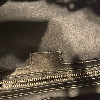 GUCCI Deco Medium Black Leather Quilted Tote