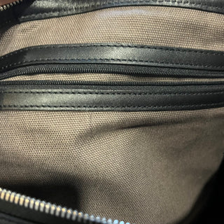 MCM Black Visetos Monogram Canvas Satchel Duffel