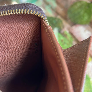 LOUIS VUITTON Compact Zippy Brown Monogram Canvas Wallet
