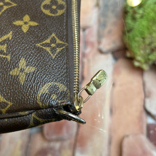 LOUIS VUITTON Mini Pochette Accessories Monogram Canvas Wristlet