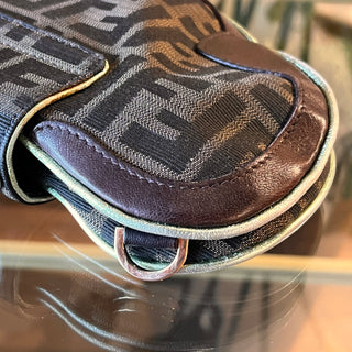FENDI Zucca Canvas Vanity Clutch
