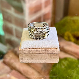 DAVID YURMAN Double X Crossover Ring