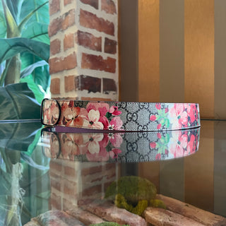GUCCI GG Supreme Blooms Coated Canvas Belt SZ 90/36