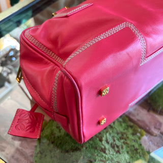 LOEWE Amazona 28 Pink Calfskin Satchel Bag