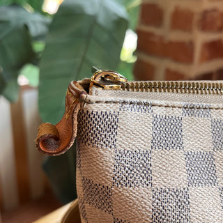 LOUIS VUITTON Totally MM Damier Azur Canvas Tote