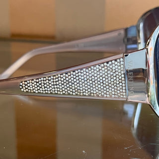 VALENTINO 5451/S Beige Acetate Sequin Shield Sunnies
