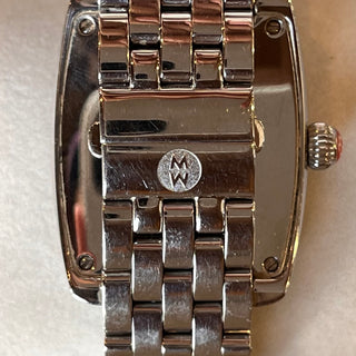 MICHELE Black Silver/Diamonds Stainless Steel Watch