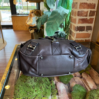 DIOR Rebelle Brown Leather Satchel Bag