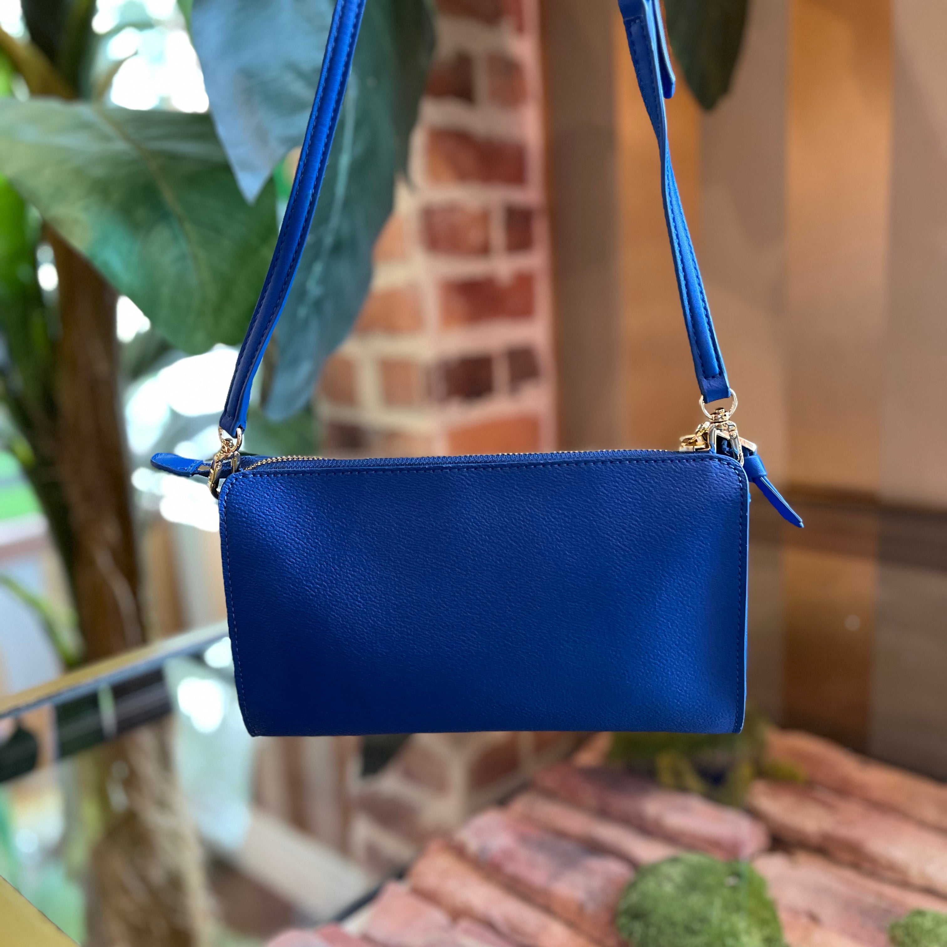 Tory Burch Robinson Small Leather Tote in Blue