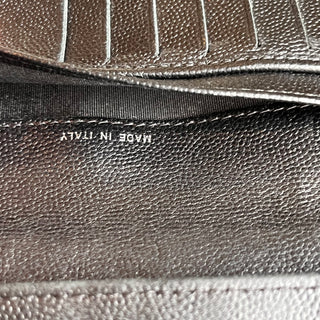CHANEL Black Caviar Leather Fold-Over Wallet