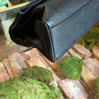 SAINT LAURENT West Hollywood Black Grained Leather Shoulder Bag