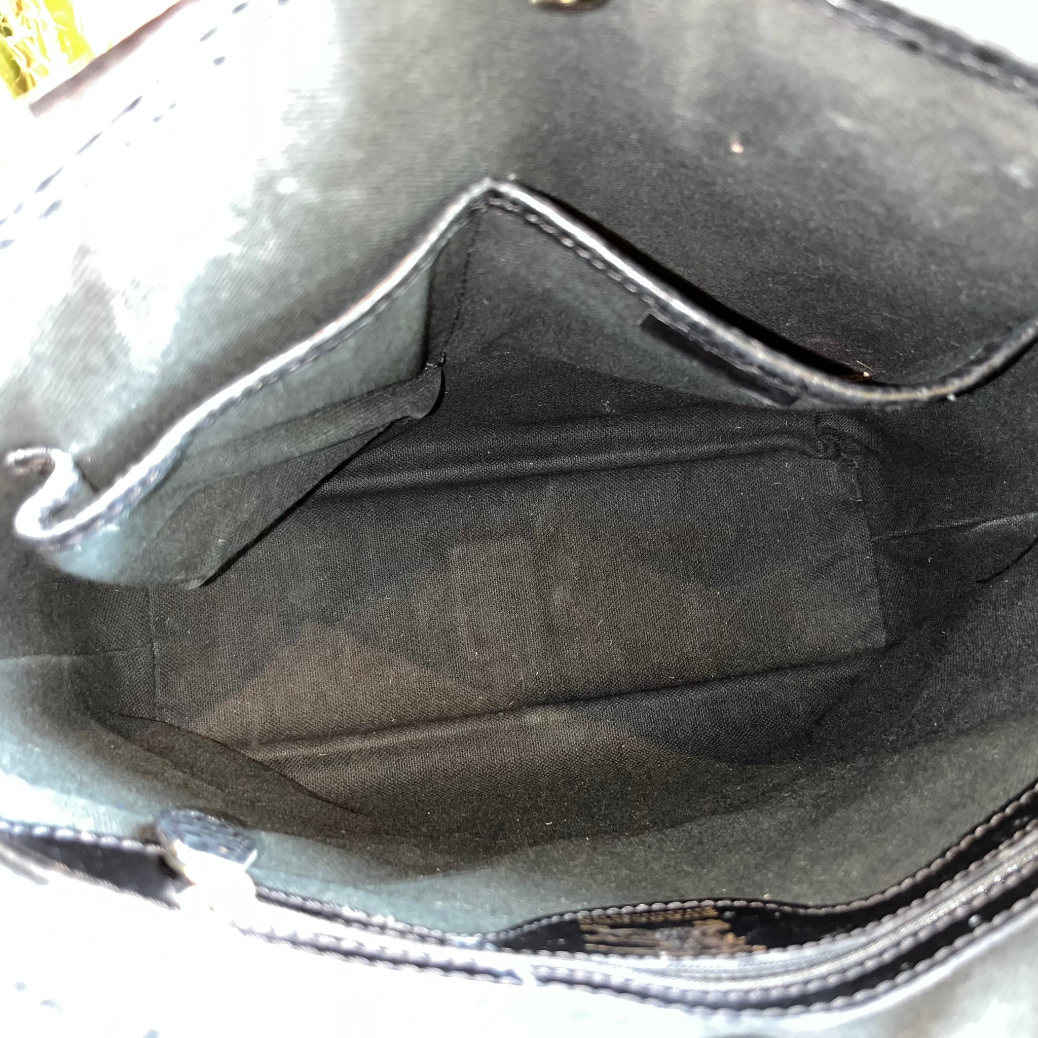 Beige Haymarket Check Canvas Handbag Small