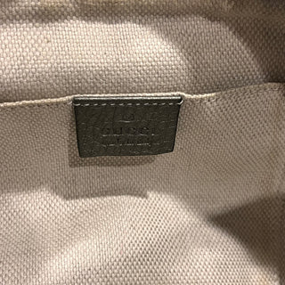 GUCCI Soho Disco Small Pewter Pebbled Leather Shoulder Bag