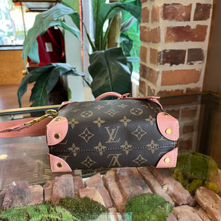 LOUIS VUITTON Monogram Petite Malle Souple Top Handle